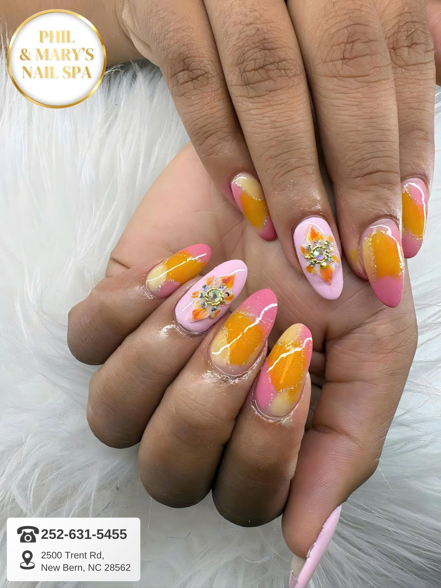Phil & Mary Nails Spa nail work in New Bern, North Carolina